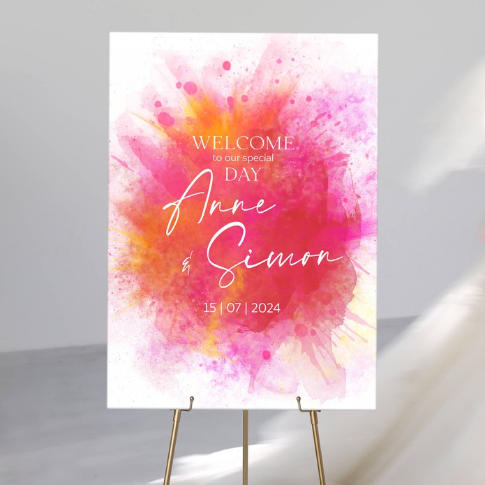 Welkomstbord Festival Color